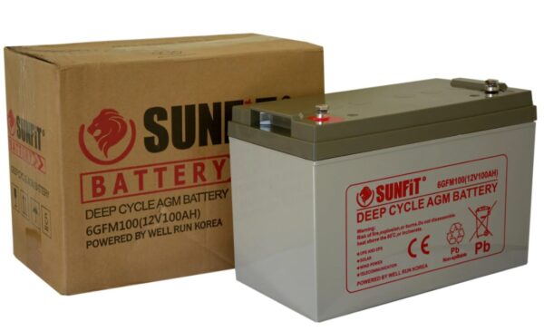 Sunfit 100ah/12v deep cycle battery